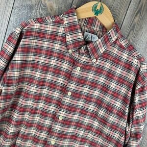 J. Crew Vintage 90s Oarsman Plaid Button Down Shirt Long Sleeve Casual Cotton
